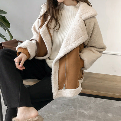 Dames Warme Aviator Shearling-Look Jas | Blyssa