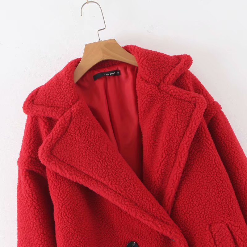Dames Stijlvolle Lange Teddy Jas | Benja