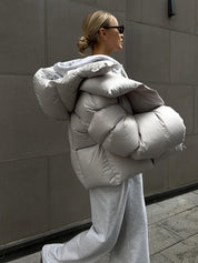 Dames Stijlvolle Moderne Korte Puffer Jas | Brynn