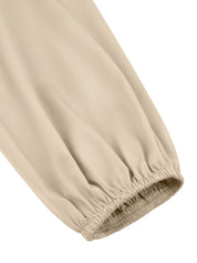 Dames Elegante Midi Jurk met V-hals, Tailleaccent en Ketting Detail | Neza