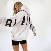 Dames Trendy Warme Hoodie met Capuchon en Statement Text Print | Savannah
