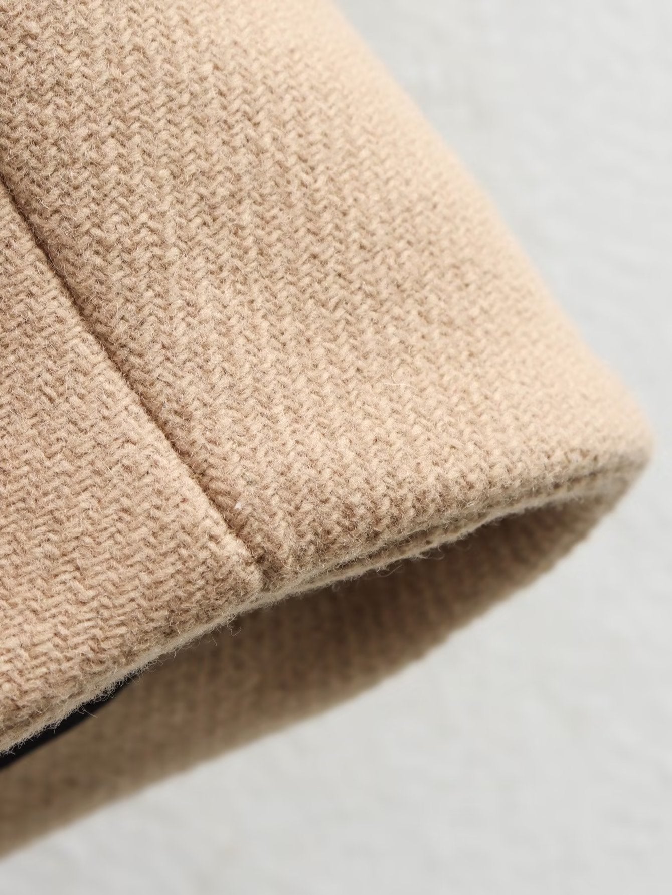 Dames Wijdvallende Trendy Wol Look Jas met Kraag en Knopen | Biara