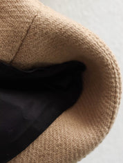 Dames Wijdvallende Trendy Wol Look Jas met Kraag en Knopen | Biara