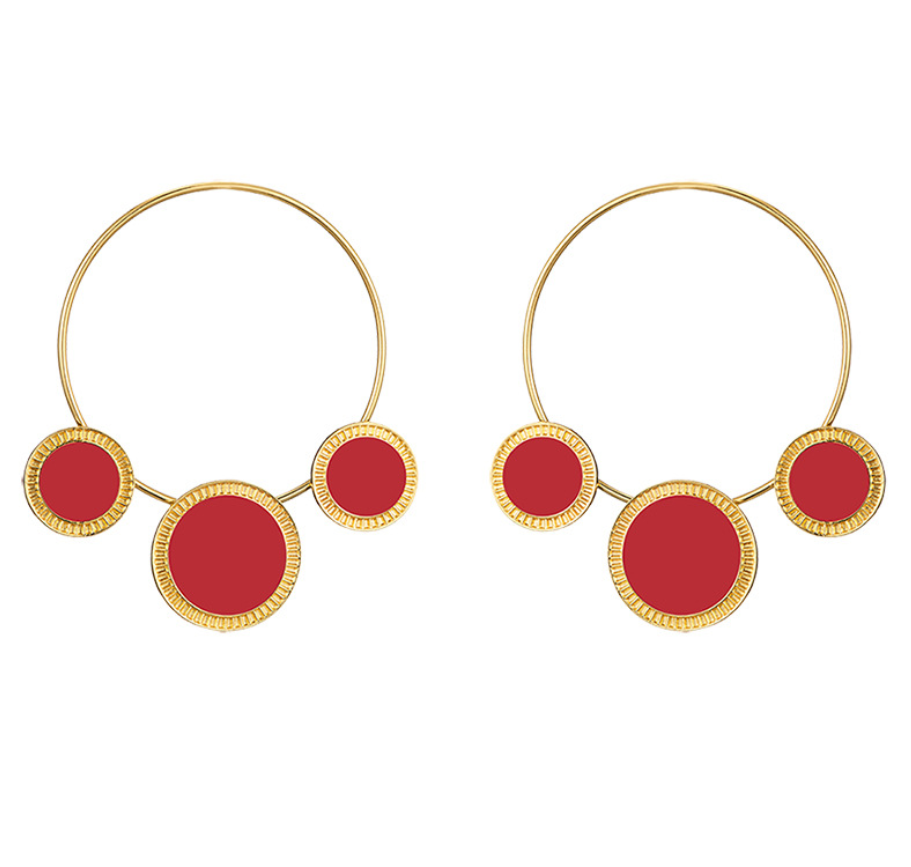 Dames Liefde Oorbellen met Stoere Punk Uitstraling | Lodinda