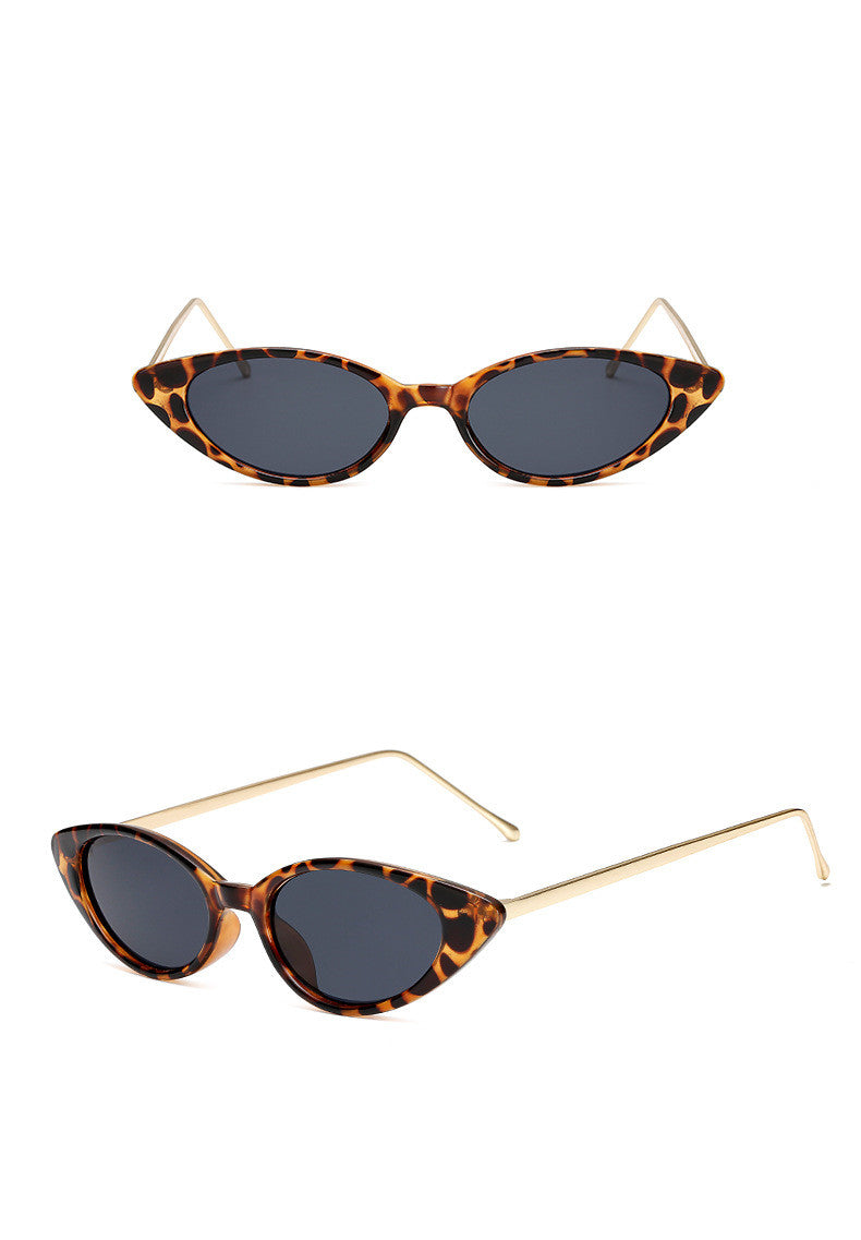 Dames UV Beschermende Retro Cat Eye Zonnebril met Smal Montuur | Lonika