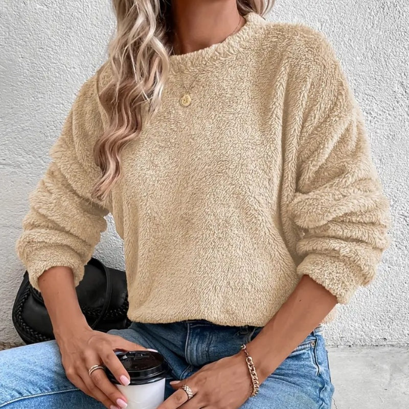 Dames Trendy Stijlvolle Zachte Fleece Trui | Shakira