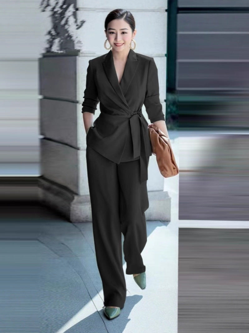 Dames Elegante Tweedelige Set met Broek en Blazer | Damania