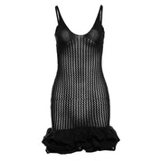 Dames Luchtige Mini Jurk met V-hals en Ruches | Nona