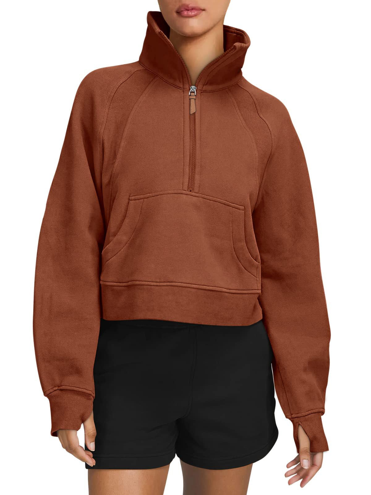 Dames Sportieve Comfortabele Sweater met Halve Rits | Solira