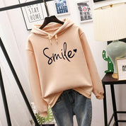 Dames Trendy Hoodie met Vrolijke Smile Print | Sally