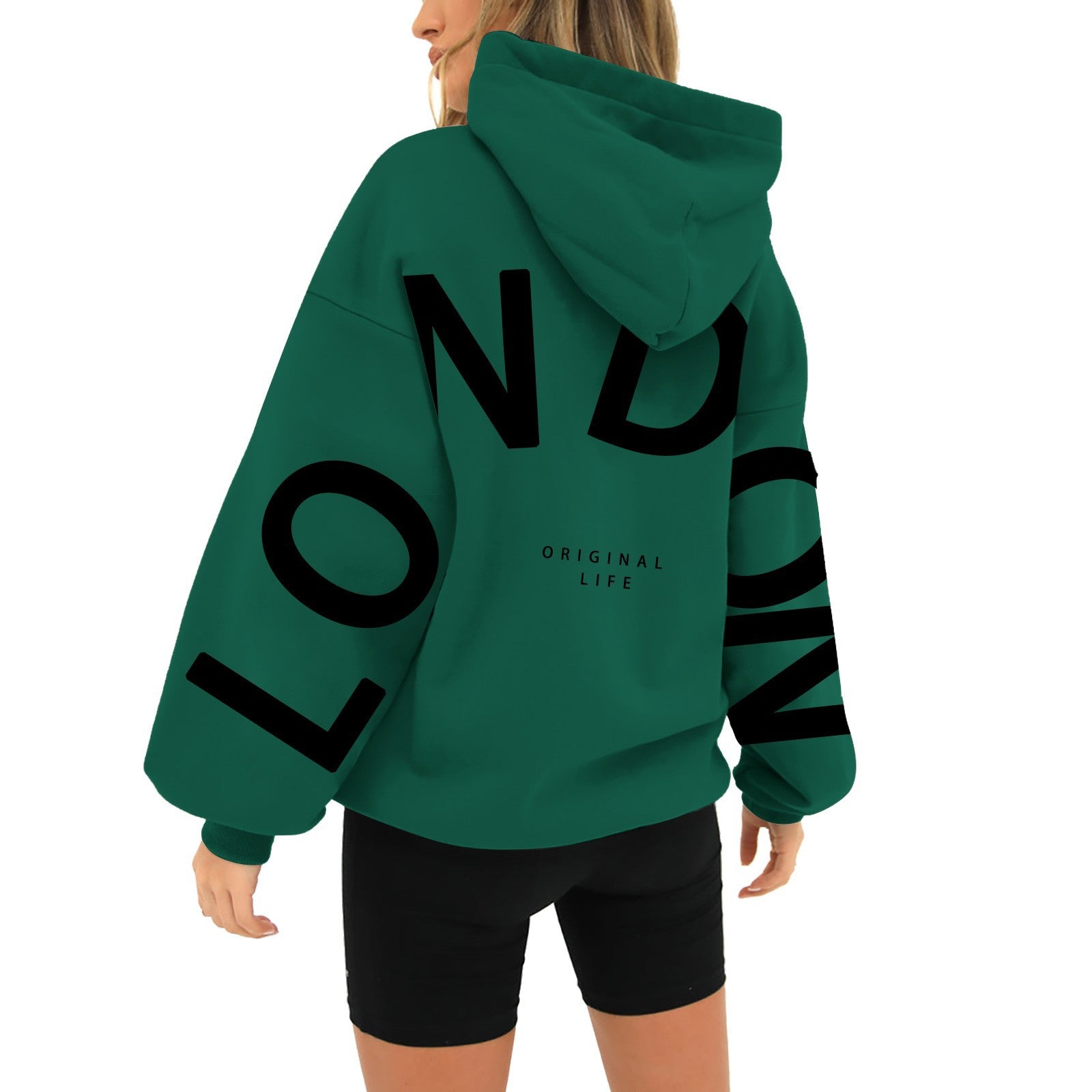 Dames Comfortabele Trendy hoodie met ‘London’-print | Sanoria