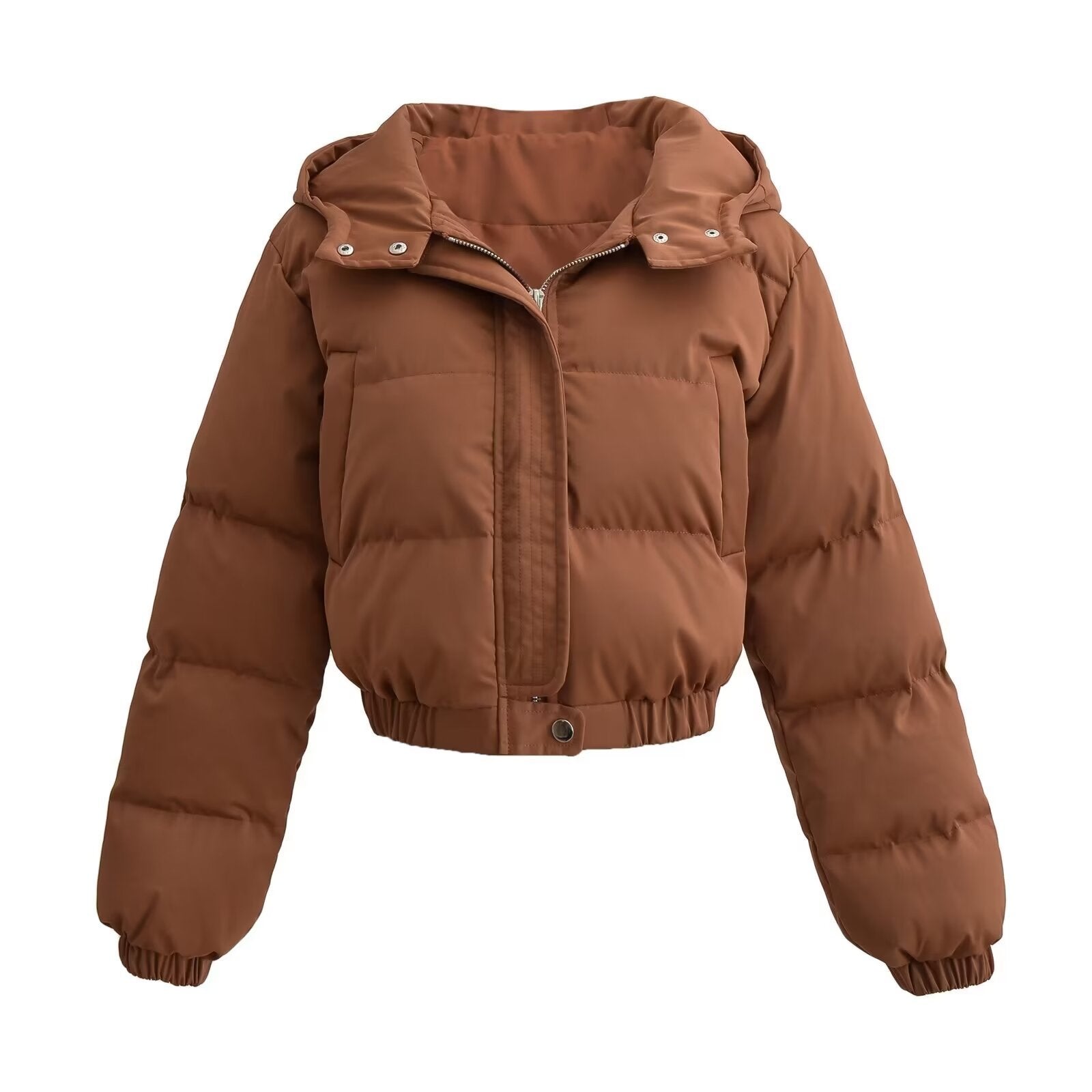 Vrouwen Korte Gewatteerde Puffer Jas met Capuchon | Beryl