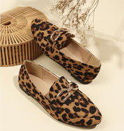 Dames Elegante Trendy Panterprint Loafers | Esaja