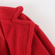 Dames Stijlvolle Lange Teddy Jas | Benja