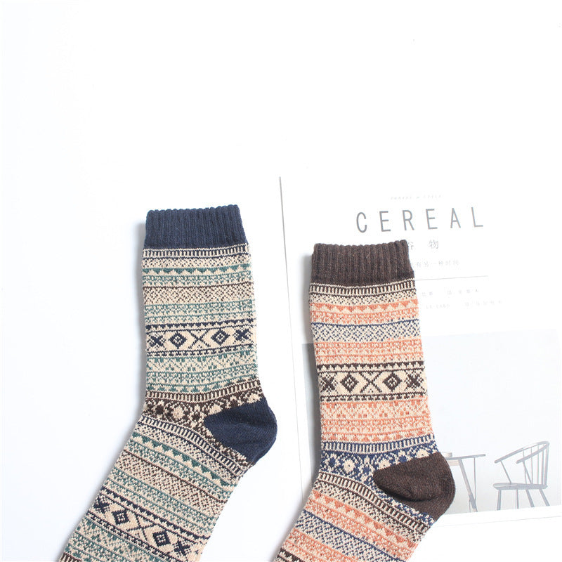 Dames 5-Pack Warme Sokken in Scandinavisch Design | Lobke