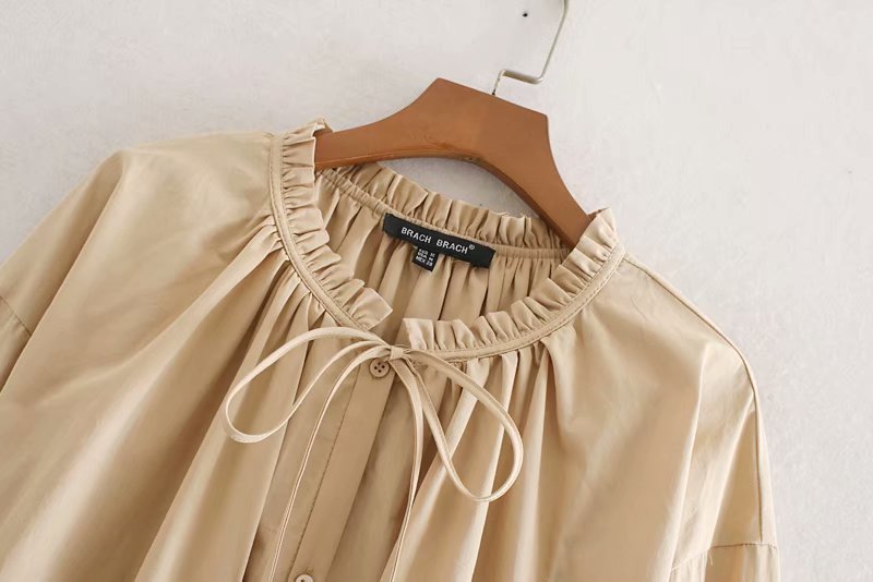 Dames Elegante Stijlvolle Trendy Oversized Blouse met Strikkoord | Helly