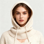 Dames Gebreide Wintermuts met Koord voor de Koude & Ski Dagen | Lavanja