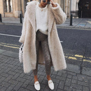 Dames Trendy Stijlvolle Lange Faux Fur Jas | Benoah