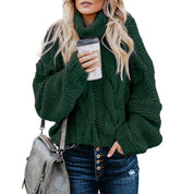 Dames Elegante Trendy Coltrui met Kabel Patroon | Riandy