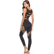Dames Hoge Taille Sportlegging met Luipaarddetails | Adinda