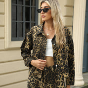 Dames Stijlvolle Modieuze Streetstyle Tucker Jas met Leopard Print | Barletta