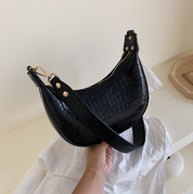 Dames Trendy Retro Crossbody Tas met Krokostructuur | Lona