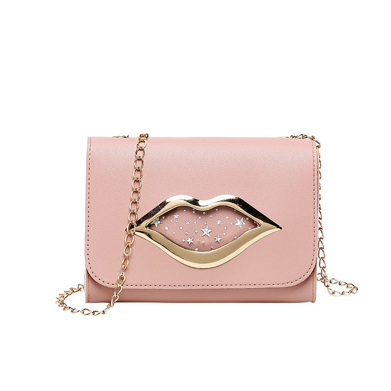 Dames Tas met Ketting en Lippen-detail - Praktische Indeling | Lulu