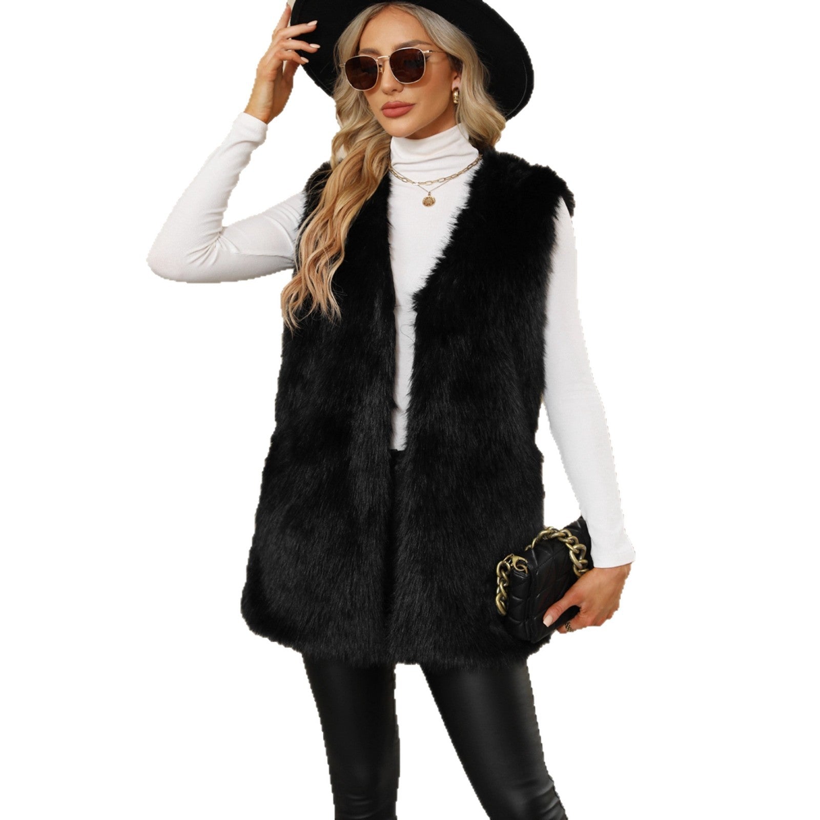 Dames Trendy Veelzijdige Stijlvolle Faux Fur Bodywarmer Gilet | Boreya