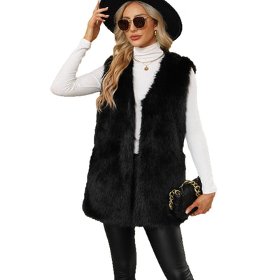 Dames Trendy Veelzijdige Stijlvolle Faux Fur Bodywarmer Gilet | Boreya