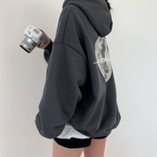 Dames Veelzijdige Casual Street Style Hoodie met Space Print | Sacha