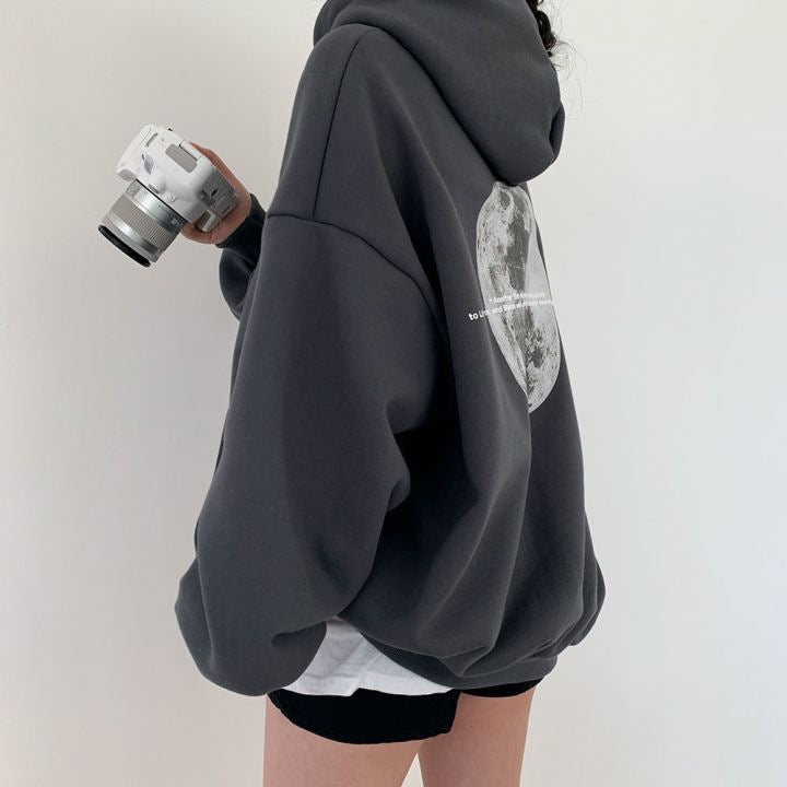 Dames Veelzijdige Casual Street Style Hoodie met Space Print | Sacha