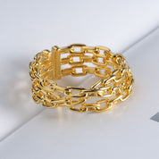 Dames Trendy Stijlvolle Verstelbare Gevlochten Schakelring | Lanora