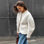 Dames Modieuze Moderne Luxe Wollen Jas | Denine