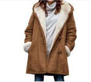 Dames Warme Luxe Jas met Sherpa Voering en Modieuze Toggle Sluiting | Birouze