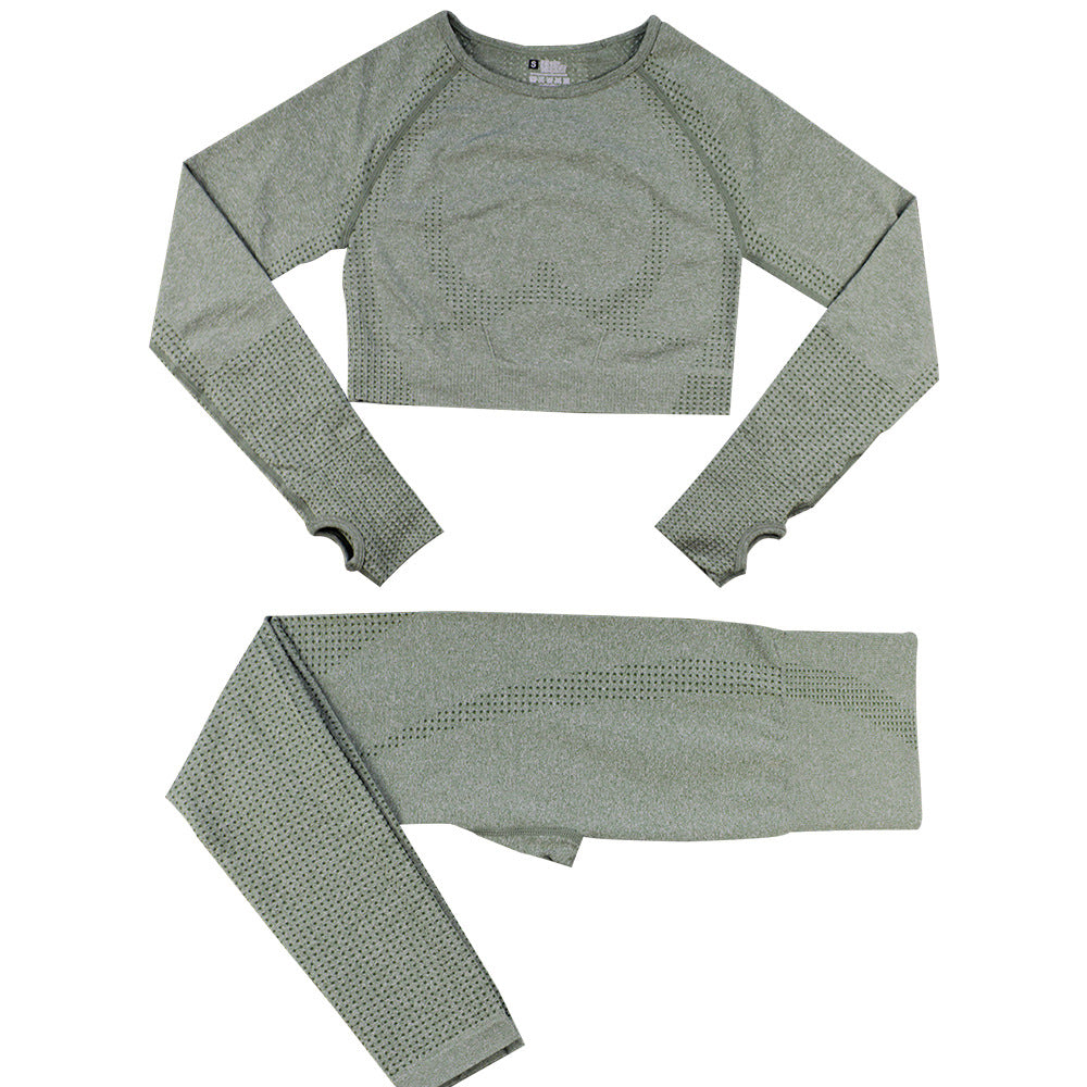 Dames Naadloze Yoga Sportset met Legging en Top | Damaris