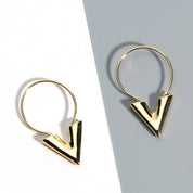 Dames Moderne V-Vormige Oorbellen | Lusai