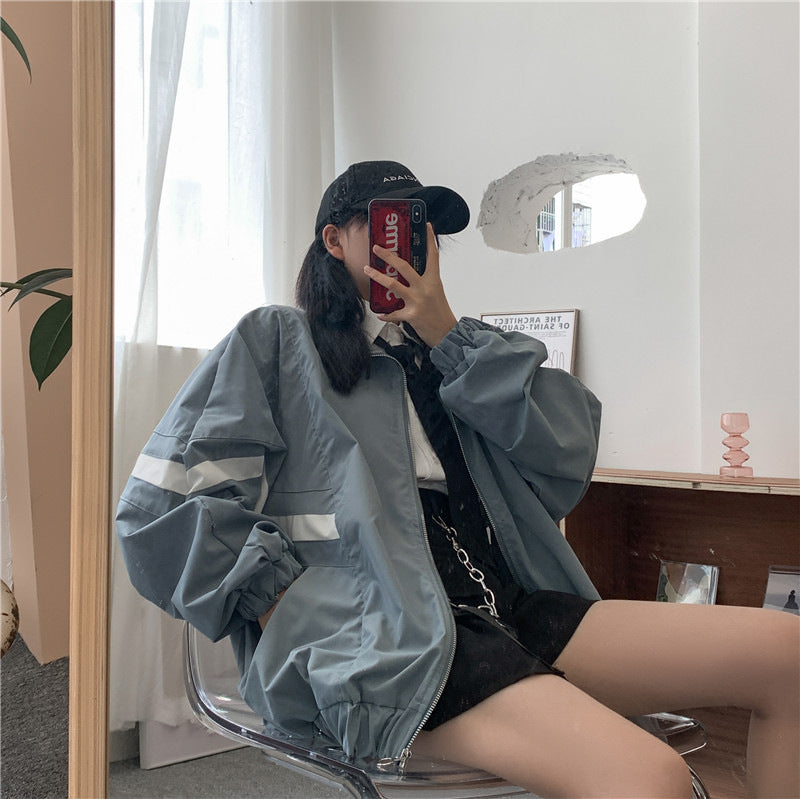 Dames Sportieve Baseball Jas met Hoge Kraag | Bassy