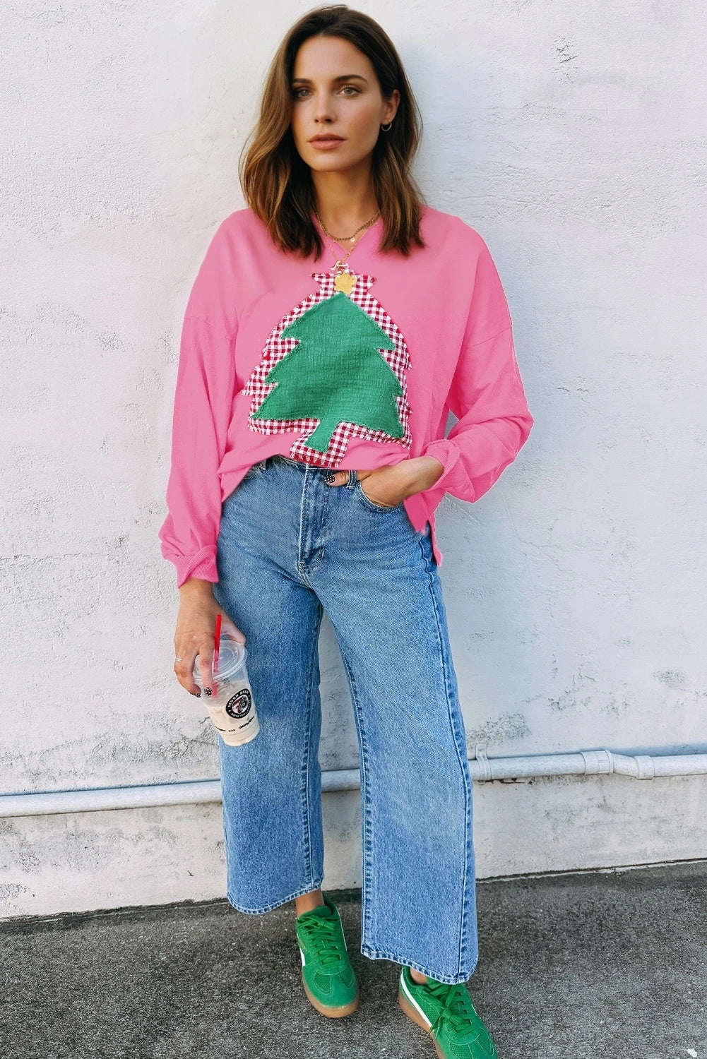 Dames Gekke Kerst Trui met Denneboom Artwork | Seloria