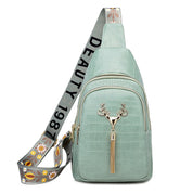 Dames Crossbody Borsttas met Hert & Kwastdetail | Laressa