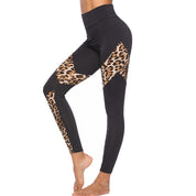 Dames Hoge Taille Sportlegging met Luipaarddetails | Adinda