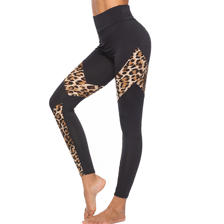 Dames Hoge Taille Sportlegging met Luipaarddetails | Adinda