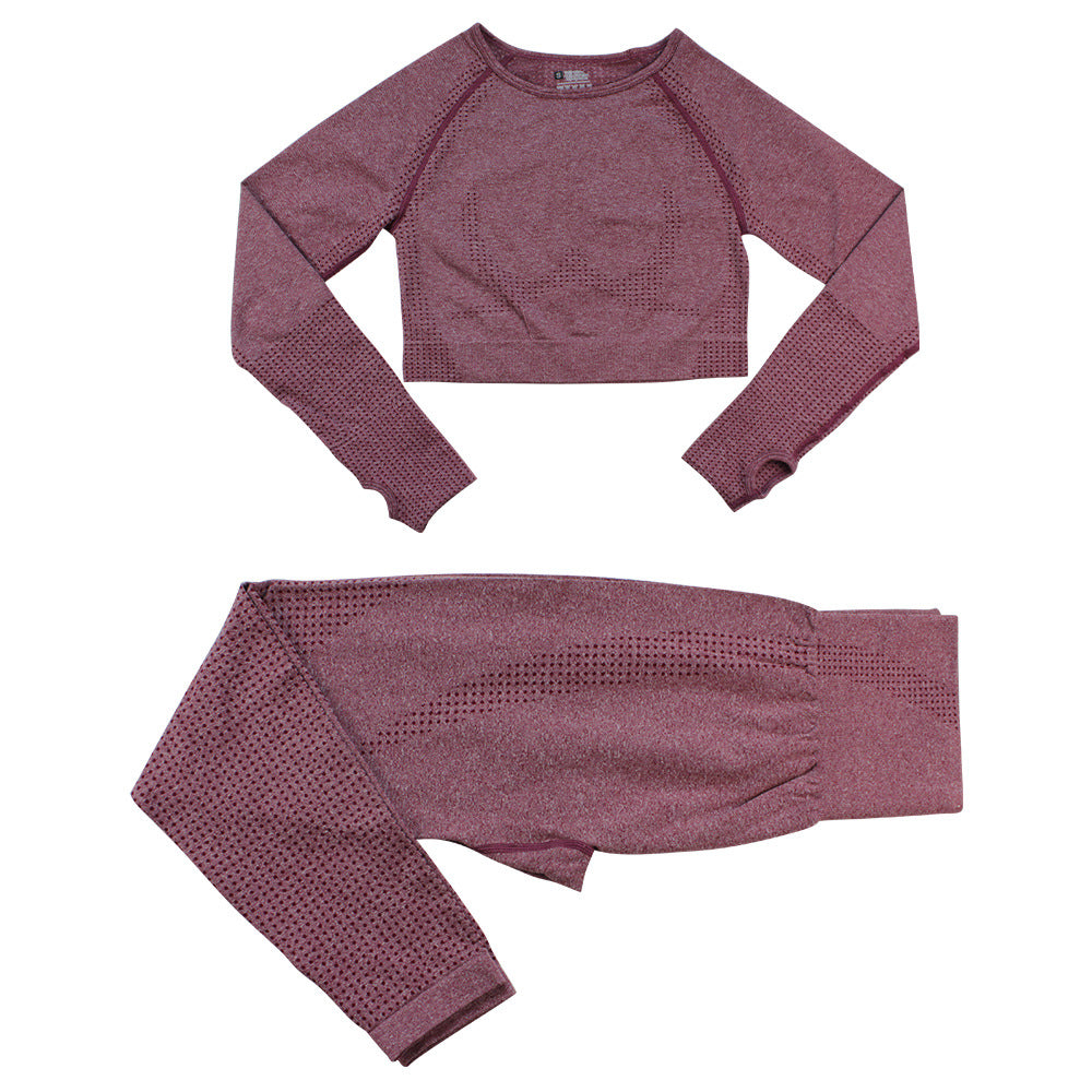 Dames Naadloze Yoga Sportset met Legging en Top | Damaris