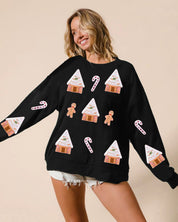 Dames Speelse Kerst Trui met Print | Rangga