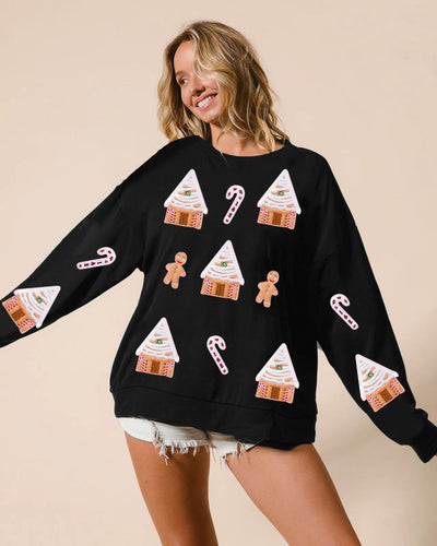 Dames Speelse Kerst Trui met Print | Rangga