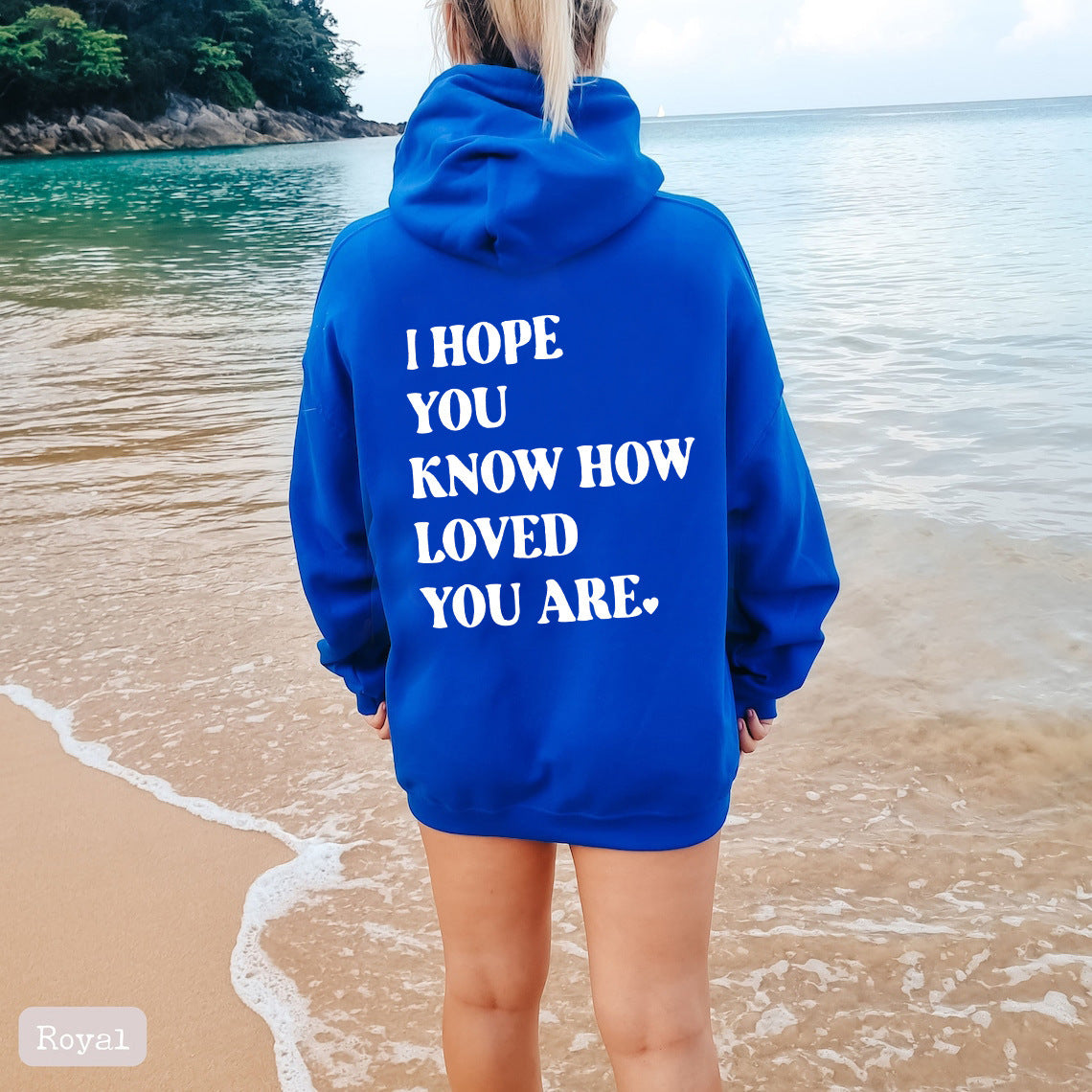 Dames Trendy Hoodie met Self Love Text Print | Soldana