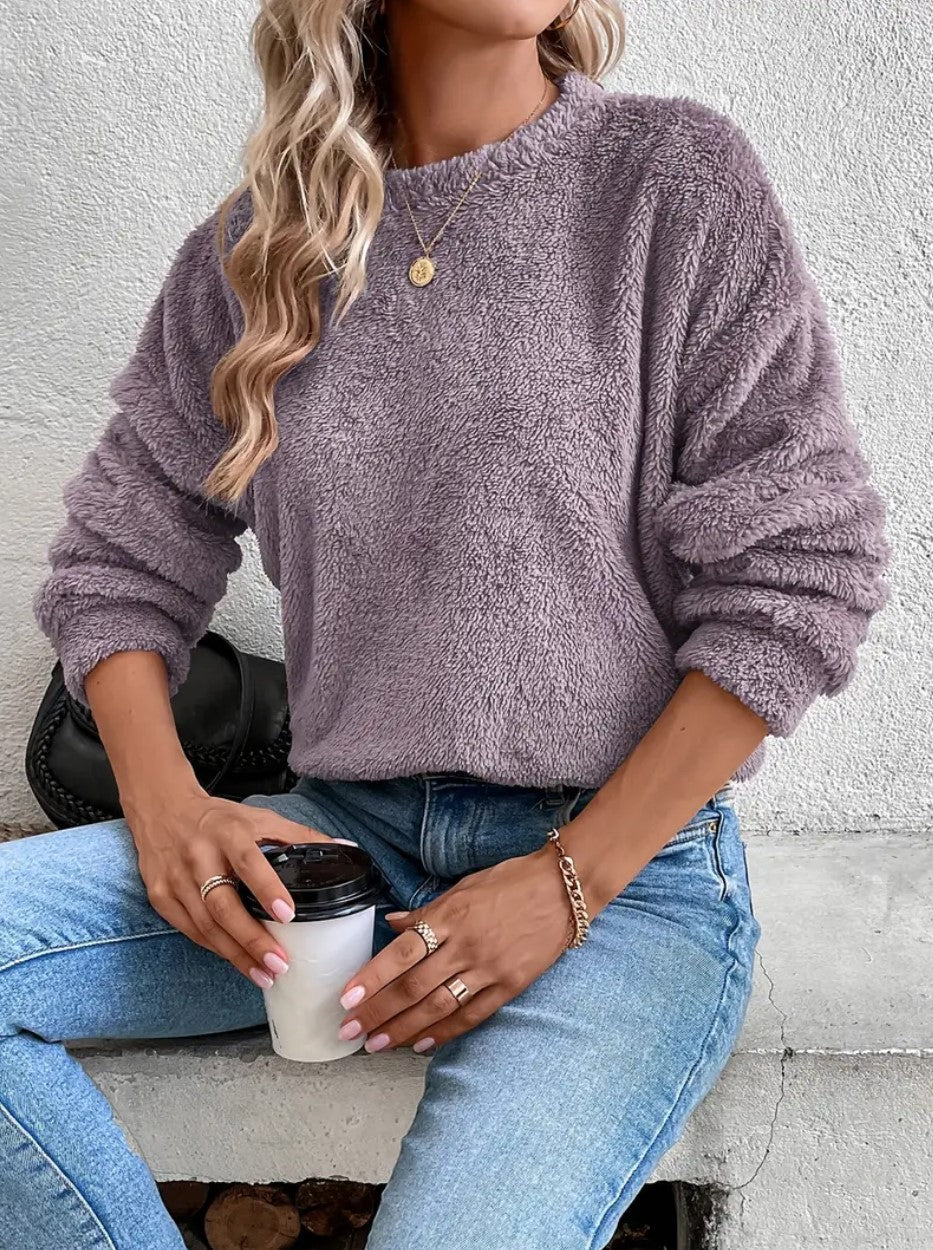 Dames Trendy Stijlvolle Zachte Fleece Trui | Shakira