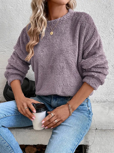 Dames Trendy Stijlvolle Zachte Fleece Trui | Shakira