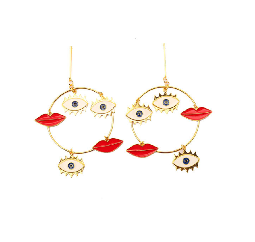 Dames Liefde Oorbellen met Stoere Punk Uitstraling | Lodinda