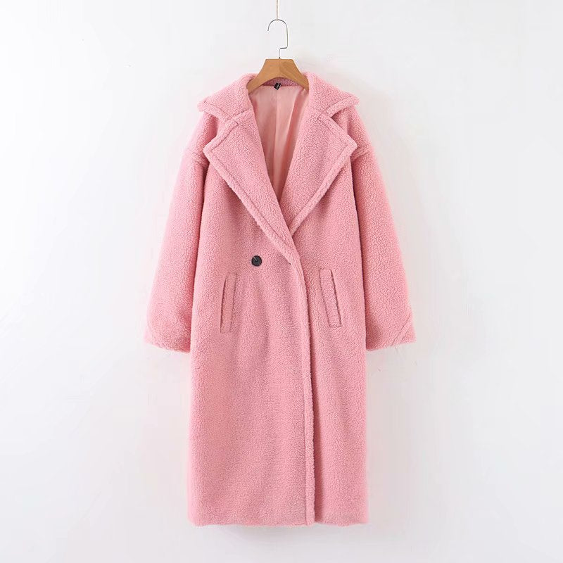 Dames Stijlvolle Lange Teddy Jas | Benja