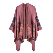 Dames Elegante Cape Sjaal met Bloemen Print | Levi